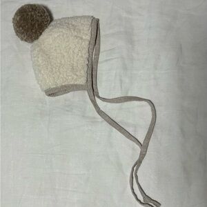 Newborn Sherpa bonnet